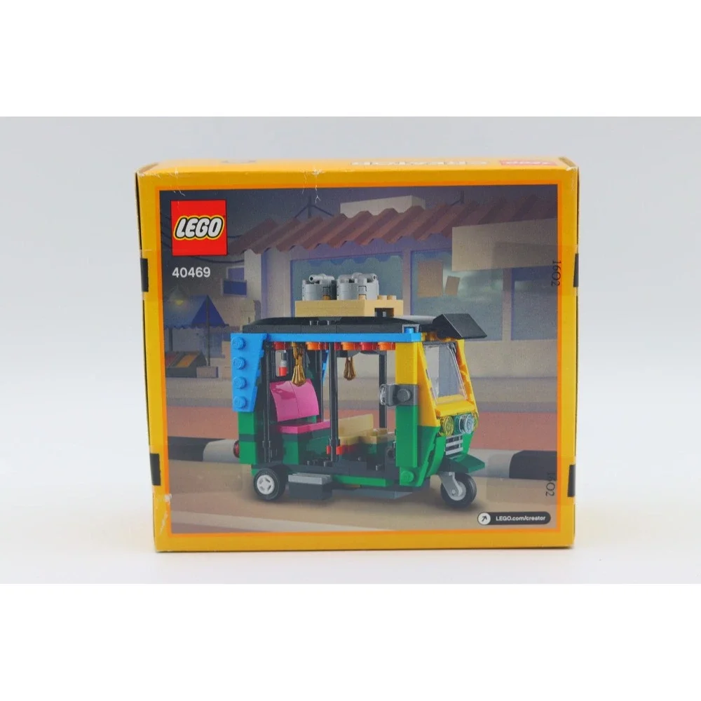 LEGO Creator 40469 Tuk Tuk Building Toy Set 155 Pieces New Sealed Rickshaw Taxi